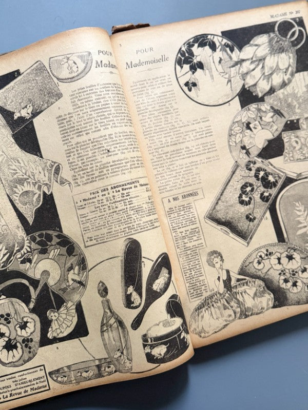 Revista de moda francesa Madame, 27 números - Domange Éditeur, 1920-1926