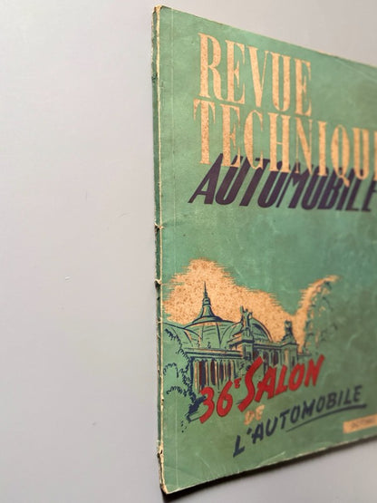 Revue Technique Automobile. 4º año, nº42 - Paris, Octubre de 1949