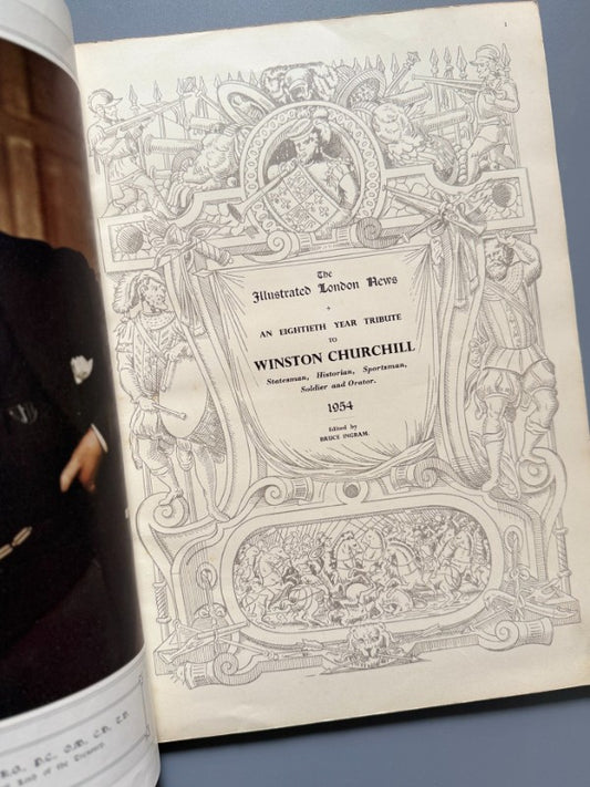 An eightieth year tribute to Winston Churchill - The Illustrated London News, 1954