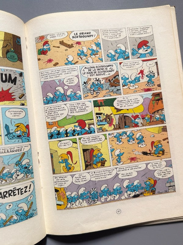 Le Schtroumpfissime y Schtroumpfonie en ut. Los Pitufos (1ª edición) - Dupuis, 1965