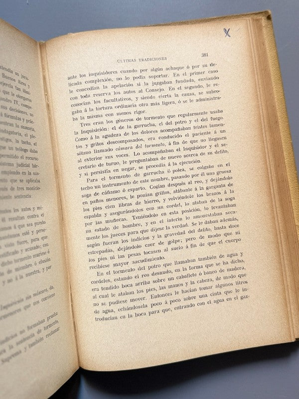 Apéndice a mis últimas tradiciones peruanas, Ricardo Palma - Casa Editorial Maucci, ca. 1910