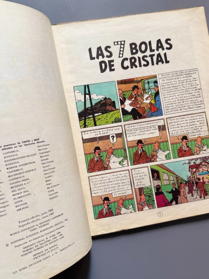 Tintín las 7 bolas de cristal (2ª ed.), Hergé - Juventud, 1967
