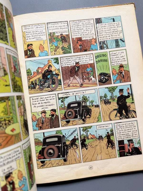 Tintín las 7 bolas de cristal (2ª ed.), Hergé - Juventud, 1967