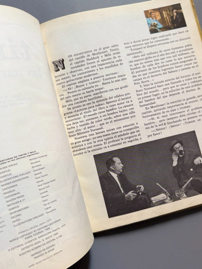 Tintín y las naranjas azules, André Barret (1ª ed.). Tintin Cine - Juventud, 1970