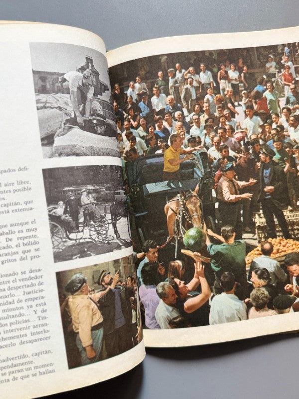 Tintín y las naranjas azules, André Barret (1ª ed.). Tintin Cine - Juventud, 1970