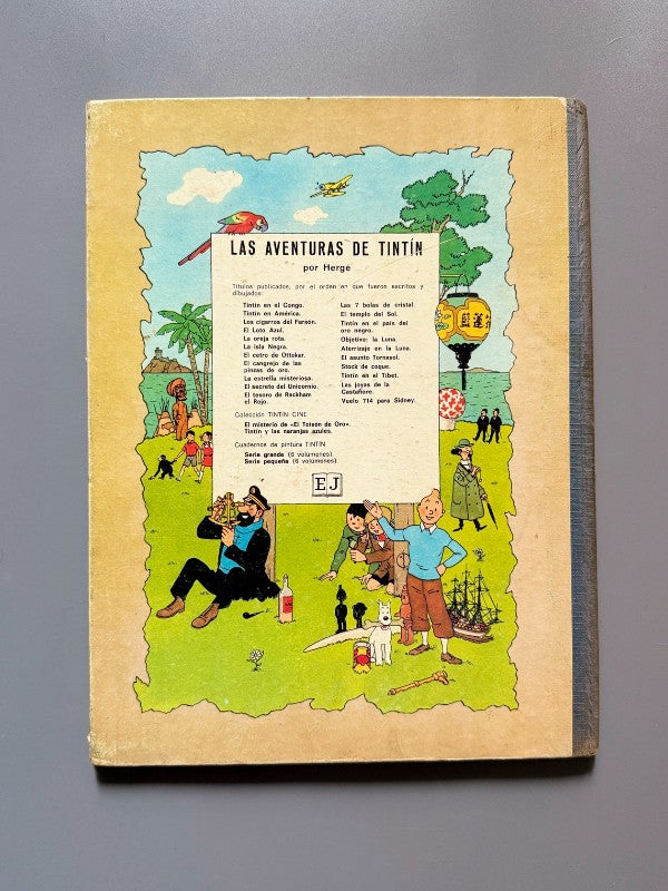 Tintín y las naranjas azules, André Barret (1ª ed.). Tintin Cine - Juventud, 1970