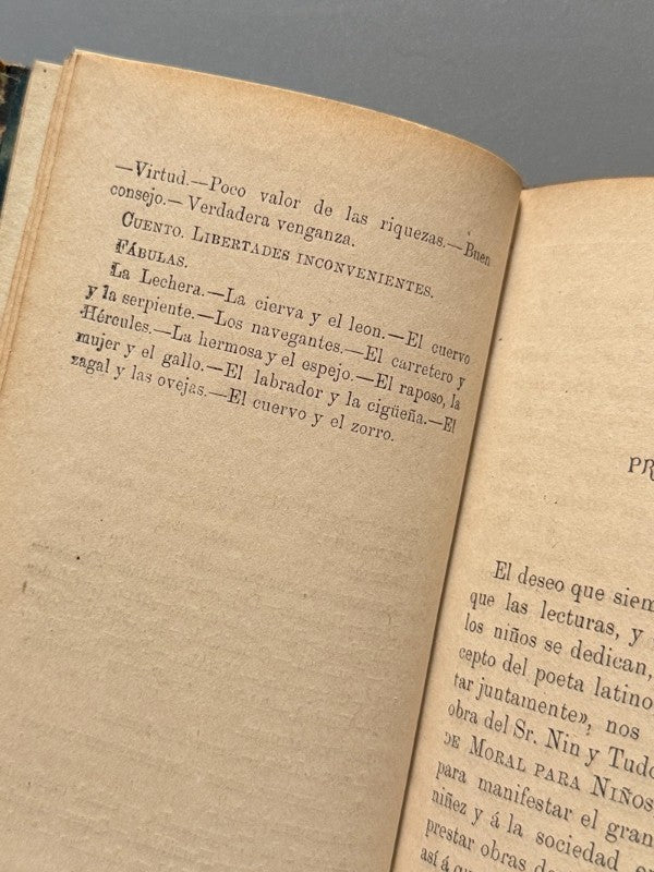 Cartilla de moral para niñas, Joaquin Nin y Tudó (firmado) - La Habana, 1880
