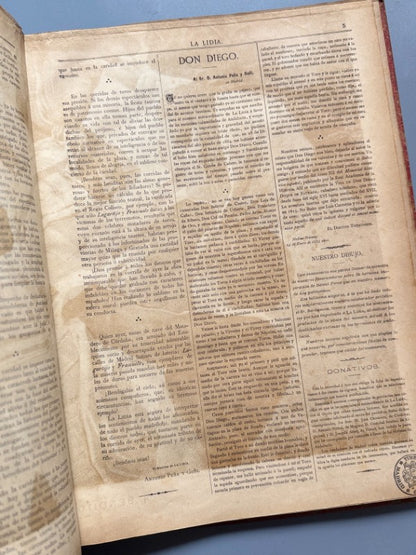 La Lidia. Revista taurina, año IV completo (35 números) - 1885