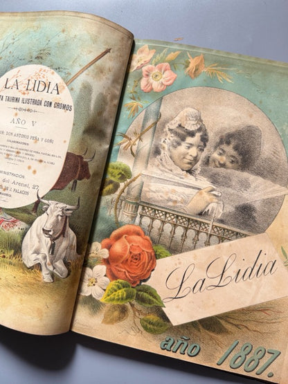 La Lidia. Revista taurina, años V y VI completos (67 números) - 1886-1887