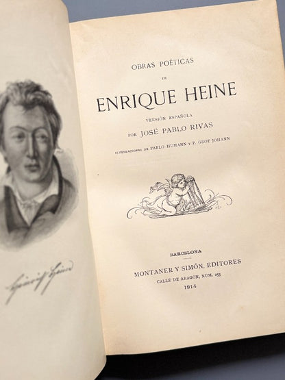Obras poéticas, Enrique Heine - Montaner y Simón, 1914