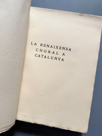 Pel nostre ideal, Lluis Millet - Barcelona, 1917