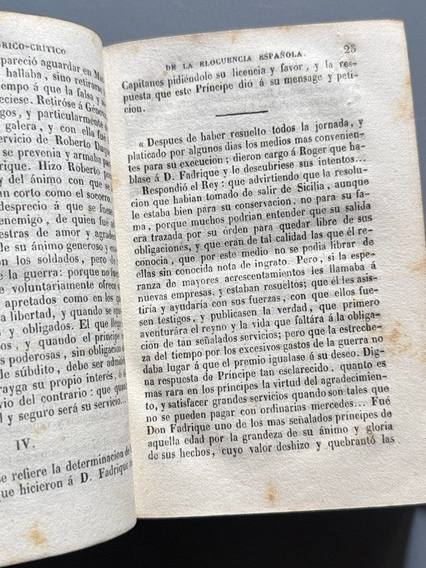 Teatro histórico-crítico de la elocuencia española, Antonio de Capmany y de Montpalau - 1848