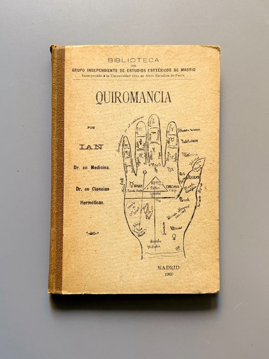 Quiromancia, Ian - Madrid, 1900