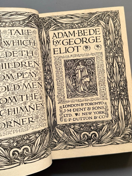 Adam Bede, George Eliot (Mary Ann Evans) - J. M. Dent & Sons, 1930