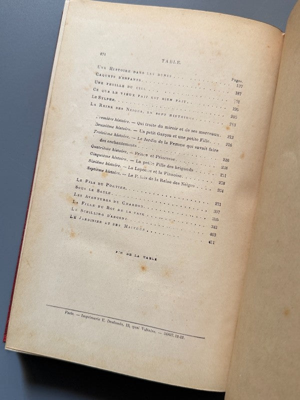 Contes danois, Andersen - Libraire Garnier Frères, ca. 1900