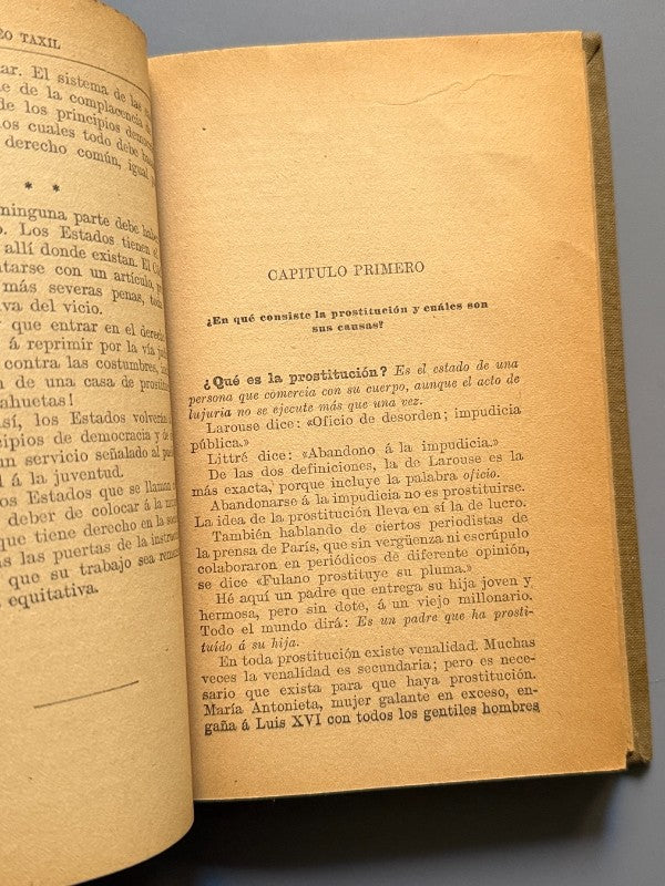 La prostitución contemporánea en París, Leo Taxil - Toribio Taberner, ca. 1900