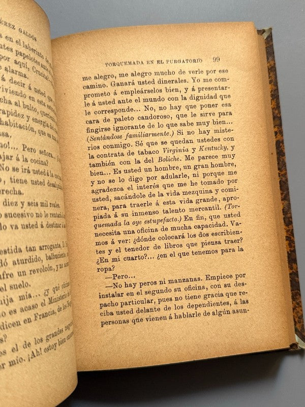 Torquemada en el purgatorio, Benito Pérez Galdós (1ª ed.) - La Guirnalda, 1894