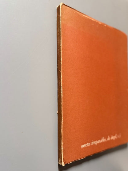 Sonetos irreparables, Angel Martínez Baigorri (firmado) - A. Finisterre Editor, 1964