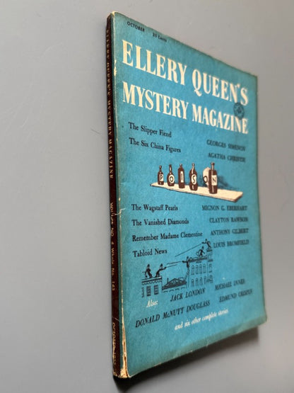 Ellery Queen's Mystery Magazine. Agatha Christie, Jack London - Mercury Publications, 1955