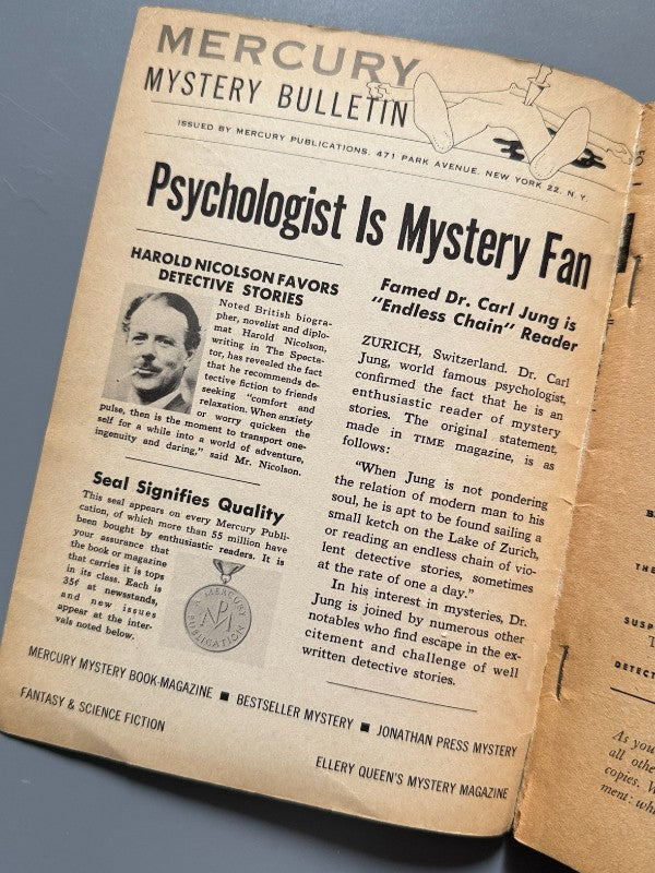 Ellery Queen's Mystery Magazine. Agatha Christie, Jack London - Mercury Publications, 1955