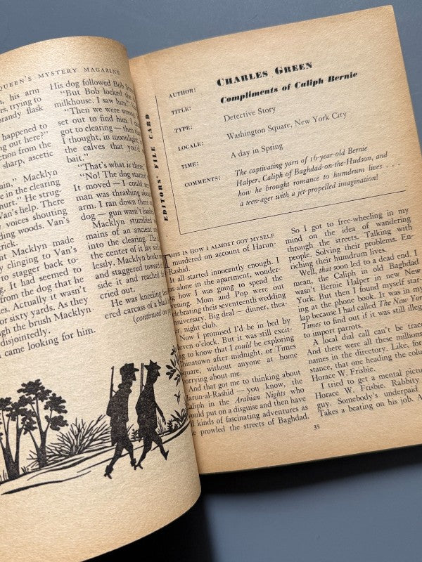 Ellery Queen's Mystery Magazine. H. G. Wells, John Buchan, Robert Graves - abril de 1956