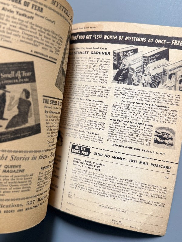 Ellery Queen's Mystery Magazine. Agatha Christie, Graham Greene - julio de 1956