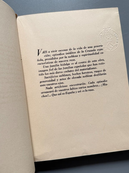 Raza, Jaime de Andrade (Francisco Franco) - Ediciones Numancia, 1942