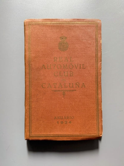 Anuario. Real Automóvil Club de Cataluña - 1924