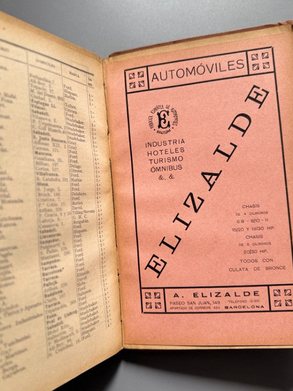 Anuario. Real Automóvil Club de Cataluña - 1924