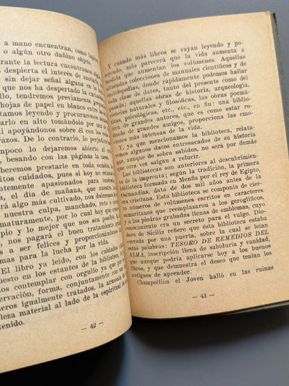 Del amor y cuidado al libro, Carlos Figueras - AGE, 1936