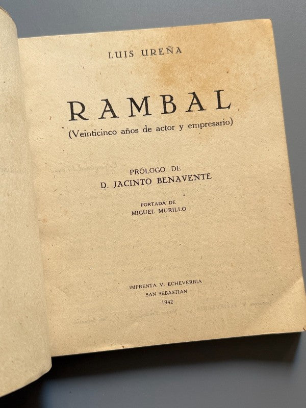 Rambal, Luis Ureña - Imp. V. Echeverria, 1942