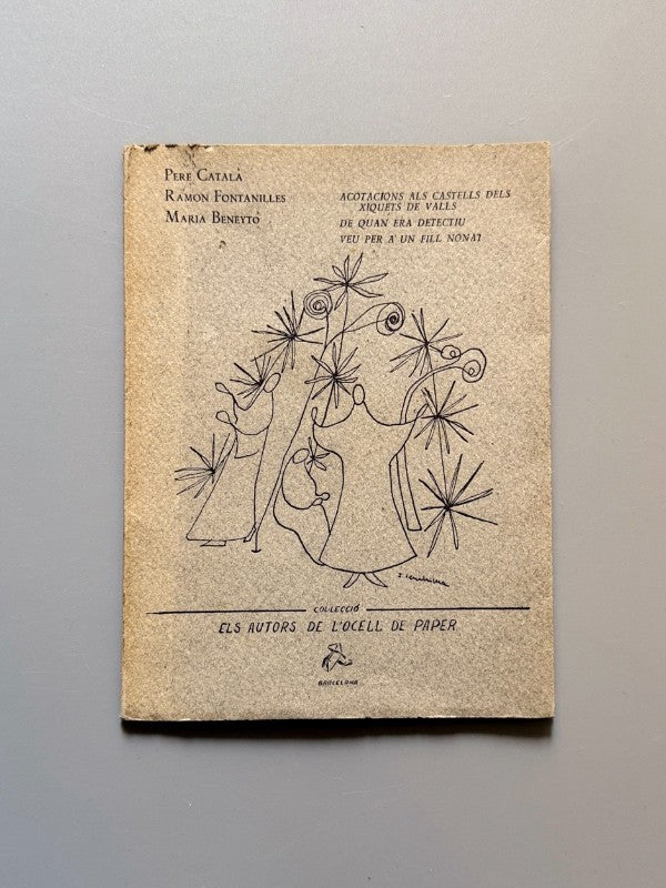 Els autors de l'ocell de paper, Pere Català, Ramón Fontanilles (firma), Maria Beneyto - Editex, 1956