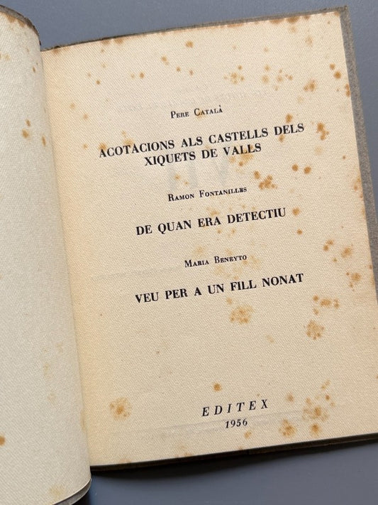 Els autors de l'ocell de paper, Pere Català, Ramón Fontanilles (firma), Maria Beneyto - Editex, 1956