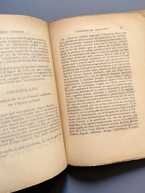 Historia de Catalunya, Joán Oliva y Milá - Oliva Impressor, 1901