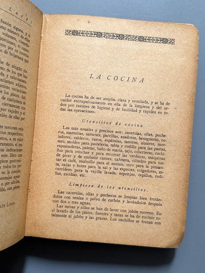 La mejor cocina, Antolín Lardi - Editorial Mundo Latino, 1923