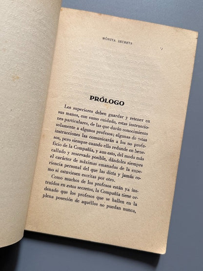 Mónita secreta. Instrucciones reservadas de la Compañía de Jesús - Ediciones Solob