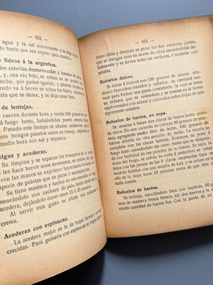 Cocina vegetariana, R. P. Sansón - Librería Domingo Ribó, 1911
