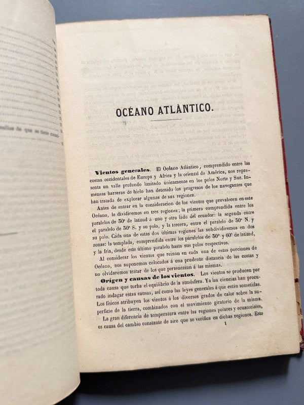 Navegación del océano atlántico, A. B. Becher - Depósito Hidrográfico, 1864