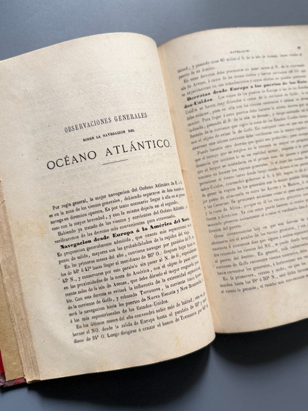 Navegación del océano atlántico, A. B. Becher - Depósito Hidrográfico, 1864