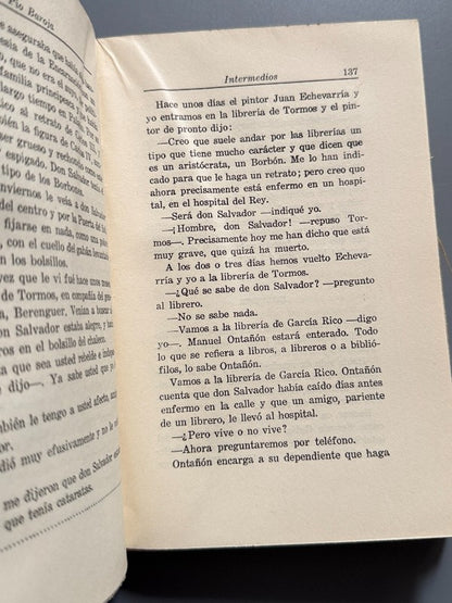 Intermedios, Pío Baroja (1ª ed.) - Espasa-Calpe, 1931