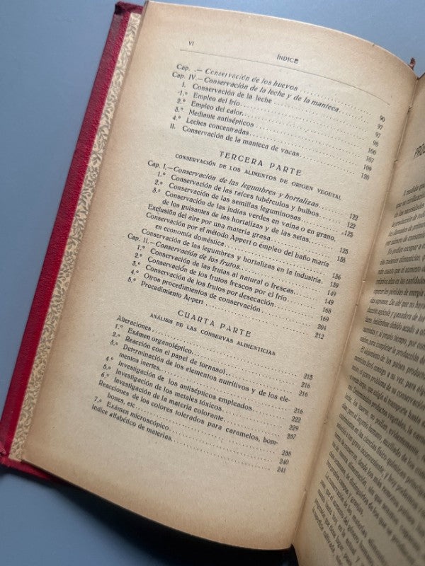 Conservas Alimenticias, Francisco Balaguer y Primo - Librería de Luis Santos Editor, ca. 1900
