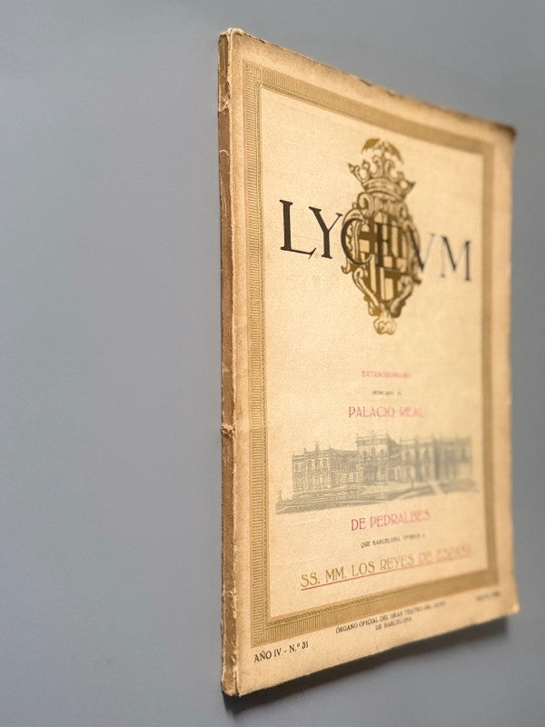 Lyceum. Extraordinario dedicado al Palacio Real. Año IV, nº31 - Mayo de 1924