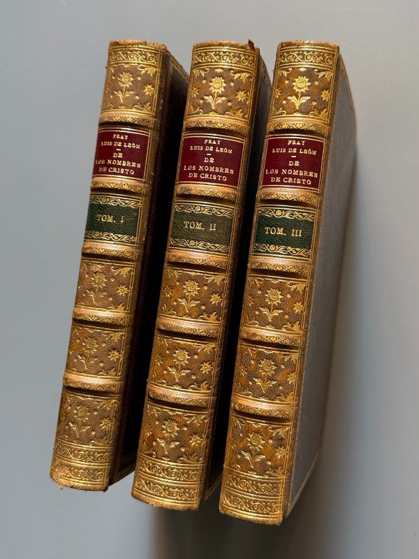De los nombres de Cristo, Fray Luis de León (encuadernación Brugalla) - Espasa-Calpe S.A.
