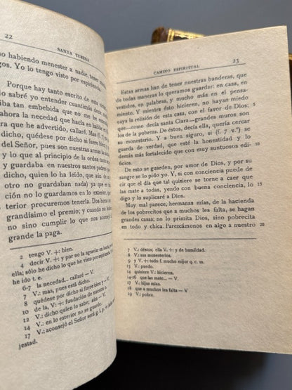 Camino de Perfección, Santa Teresa de Jesús (encuadernación Brugalla) - 1929-1930