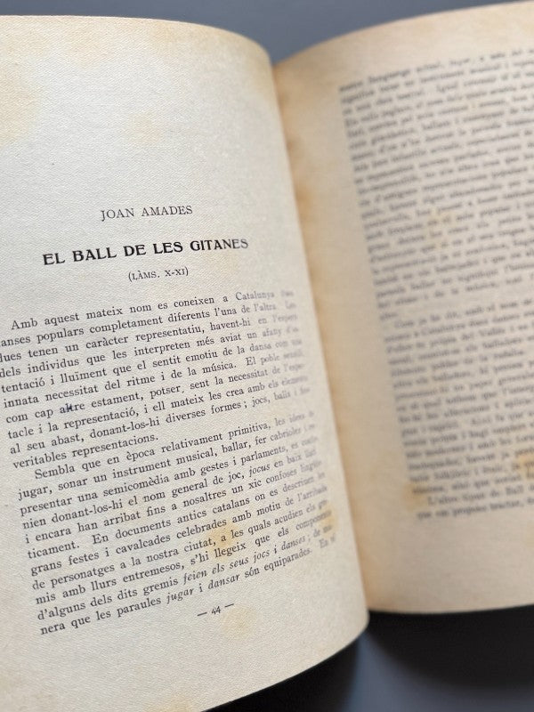 El ball de les gitanes, Joan Amades (encuadernación Brugalla) - Barcelona, 1925