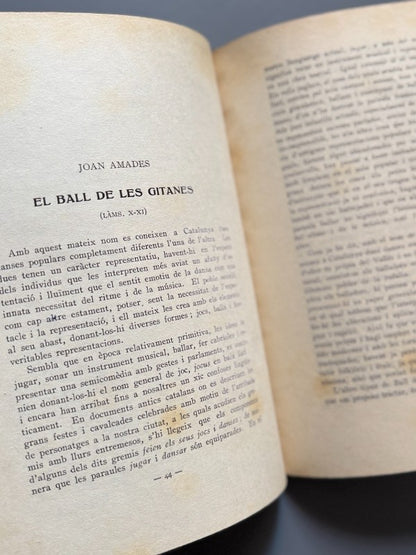 El ball de les gitanes, Joan Amades (encuadernación Brugalla) - Barcelona, 1925