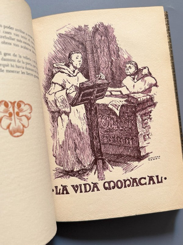 Poblet, tradicions i llegendes, Joan Amades (encuadernación Brugalla) - Ayma editor, 1947