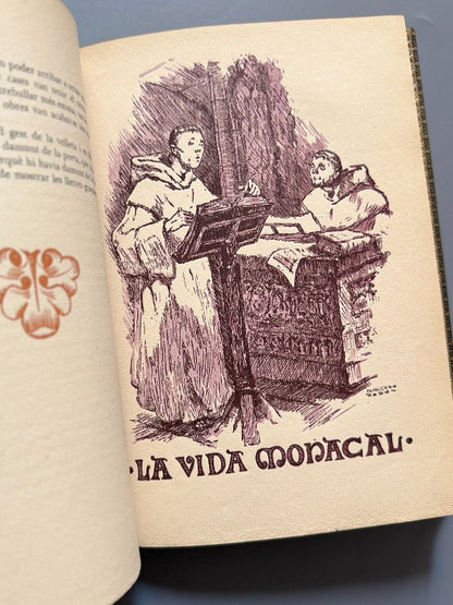Poblet, tradicions i llegendes, Joan Amades (encuadernación Brugalla) - Ayma editor, 1947