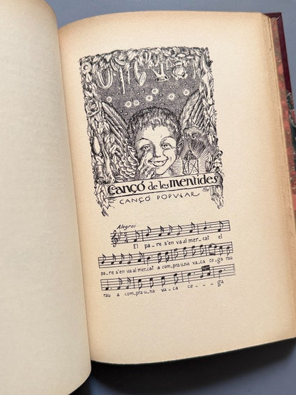 Cançons populars humorístiques, Joan Amades (encuadernación Brugalla) - 1936