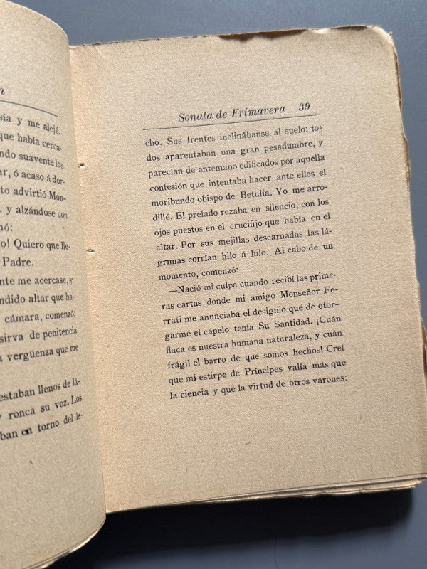 Sonata de Primavera, Ramón del Valle-Inclán - Imprenta de Arróyave, González y Compañía, 1905